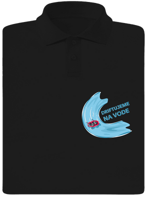 Driftujeme na vode pánska polokošeľa Black