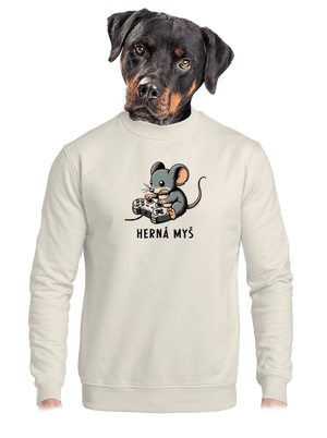 unisex mikina bez kapucne