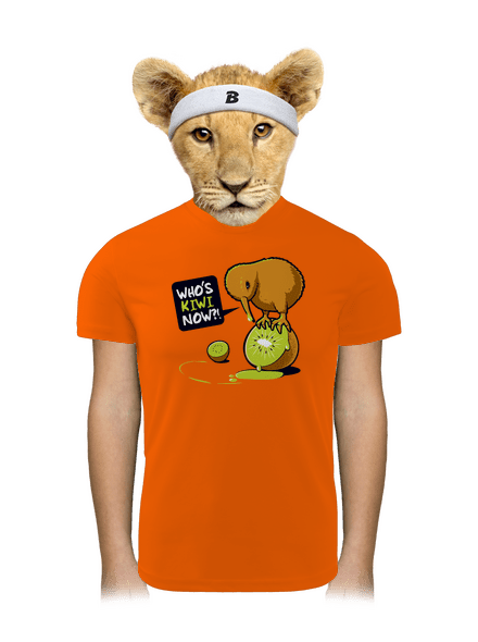 Kiwi detské športové tričko Neon Orange