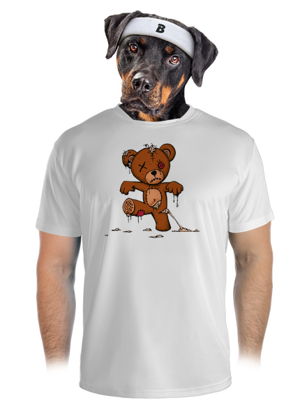 Zombie teddy pánske športové tričko White