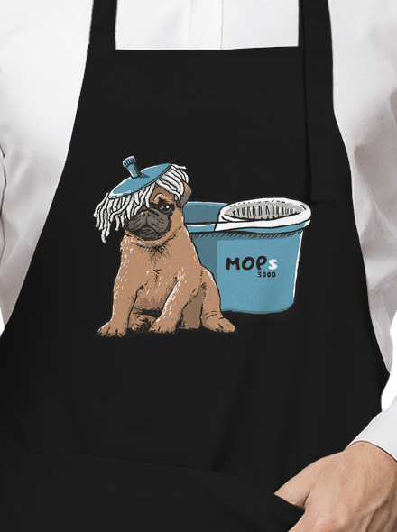 Mops zástera Black