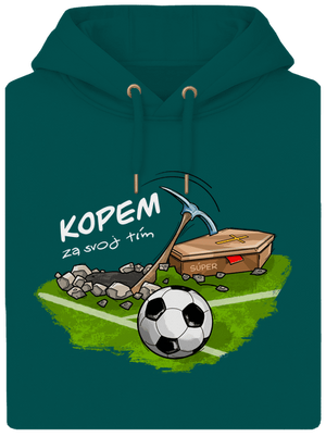 Kopem za svoj tím unisex mikina premium Emerald Green