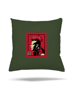 Známka punku vankúš Olive Green