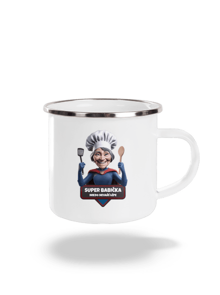 Super babička plecháčik White