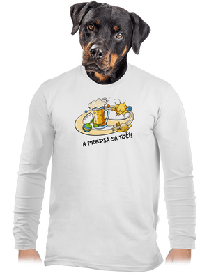 A predsa sa točí! pánske dlhý rukáv White