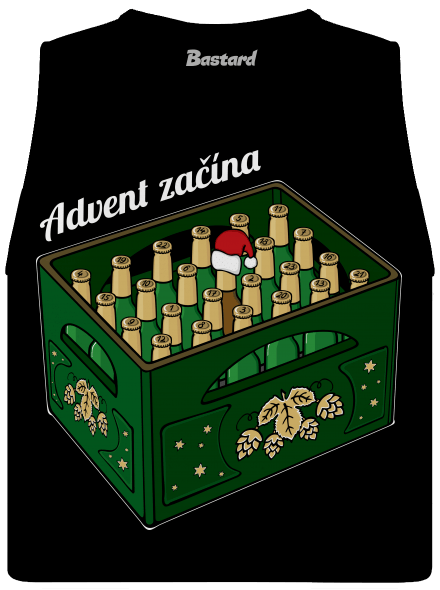 Advent začína dámske tielko voľné Black