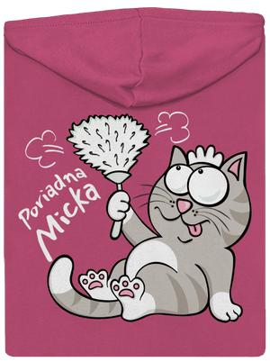 Macko a Micka dámska mikina na zips Magenta