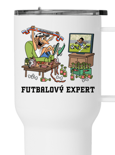 Futbalový expert termohrnček White