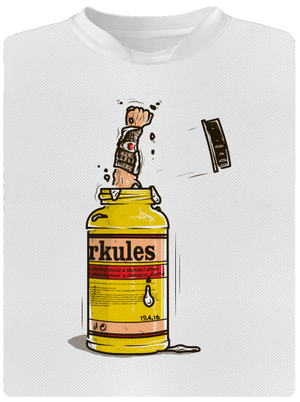 Herkules detské športové tričko White