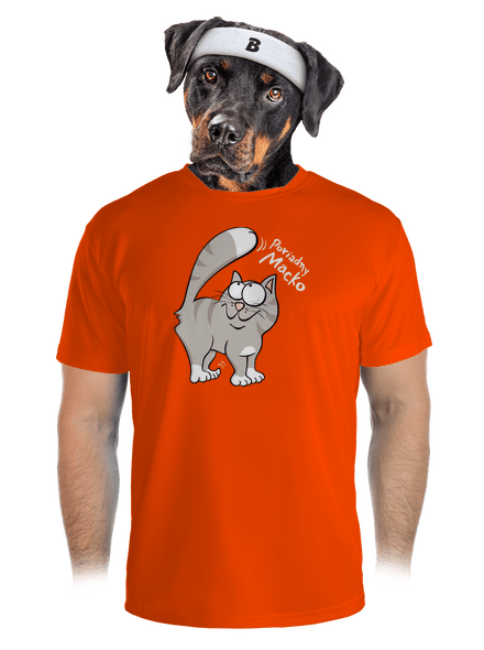 Macko a Micka pánske športové tričko Neon Orange