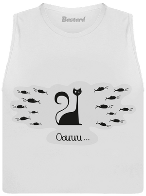 Oouuu dámske tielko voľné White