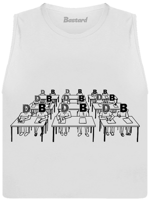 Cimrman: Debil, blbeček dámske tielko voľné White