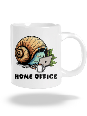 Slimákov home office veľký hrnček White
