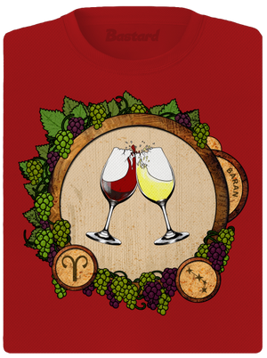 Vínny horoskop: Baran dámske športové tričko Red Mal