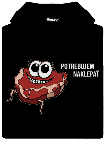 Chceš naklepať? dámska mikina klokanka Black
