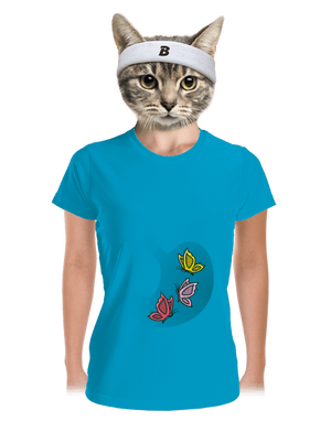 V bruchu dámske športové tričko Blue Atol