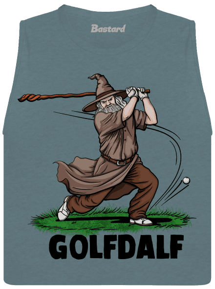 Golfdalf dámske tielko voľné Heather Deep Teal