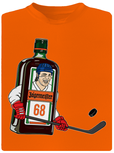 Jágrmeister pánske športové tričko Neon Orange