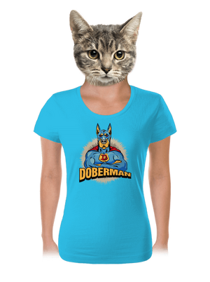Doberman dámske tričko Blue Atol