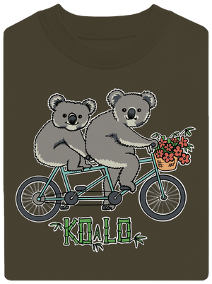 Koalo unisex mikina bez kapucne Urban Khaki