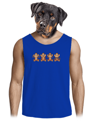 Opička s mobilom pánske tielko Royal Blue