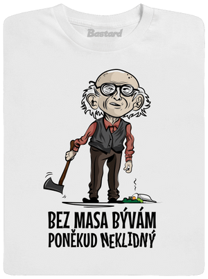 Neklidný bez masa pánske dlhý rukáv White