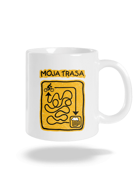 Moja trasa klasický hrnček White