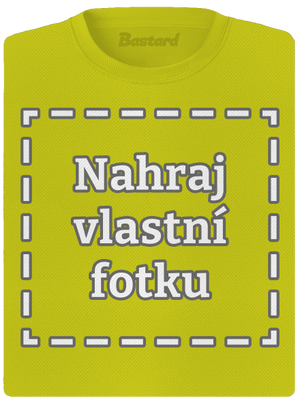 Vlastná potlač dámske športové tričko Neon Yellow