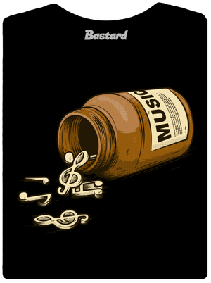 Music Pills dámske tričko Black