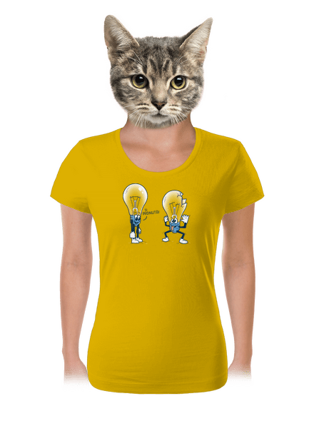 Prdlá dámske tričko Yellow