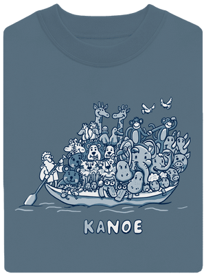 Noemova archa unisex mikina bez kapucne Nordic Blue