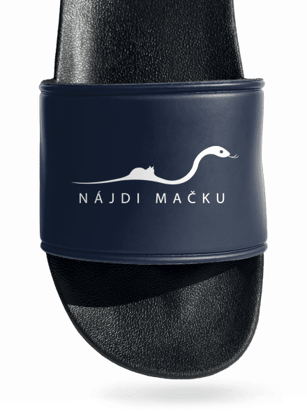 Nájdi mačku šľapky Navy