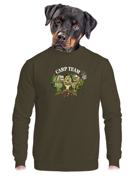 Carp Team unisex mikina bez kapucne Urban Khaki