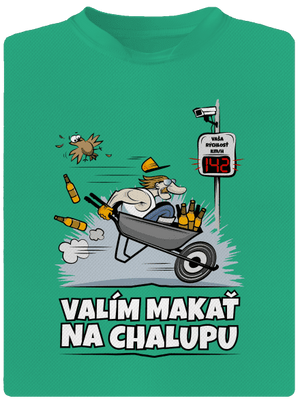 Valím na chalupu pánske športové tričko Mint Mal