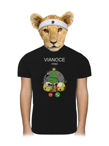 Vianoce volajú detské športové tričko Black