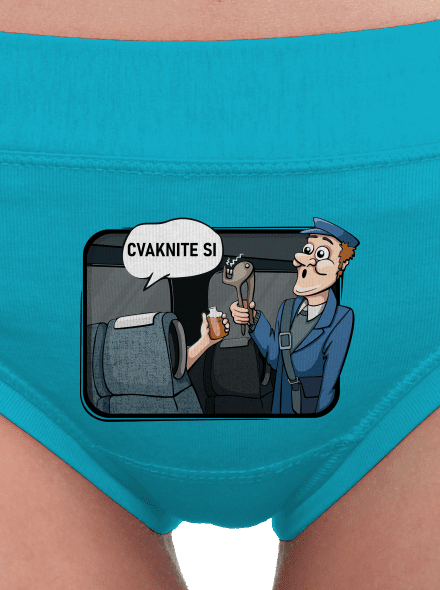 Cvaknite si dámske nohavičky Turquoise