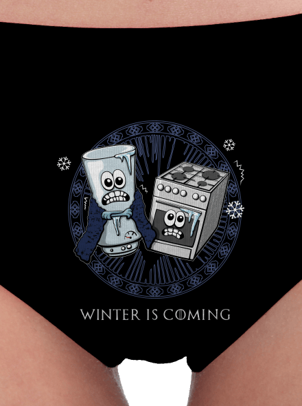 Winter is coming dámske nohavičky Black