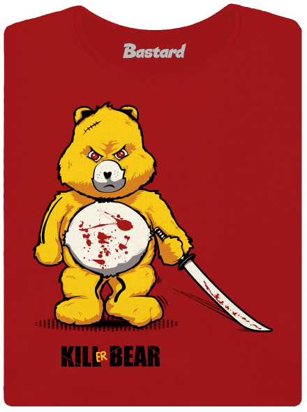 Killer bear dámske tričko prémium Red Mal