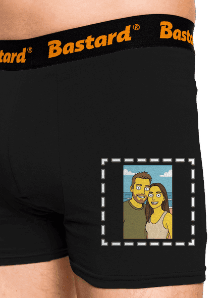 Simpsonovi z vlastnej fotky boxerky Black