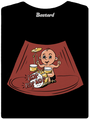 Bubeníček dámske tričko s lemom Black