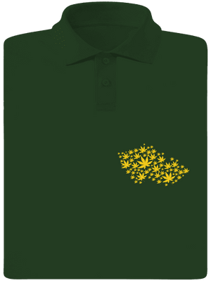 Ganja Country pánska polokošeľa Bottle Green Mal