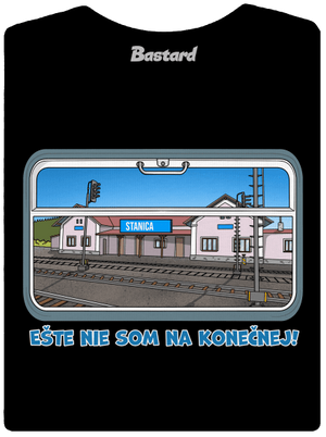 Nie som na konečnej dámske tričko s lemom Black