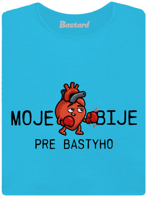 Moje srdce bije dámske tričko s lemom Blue Atol