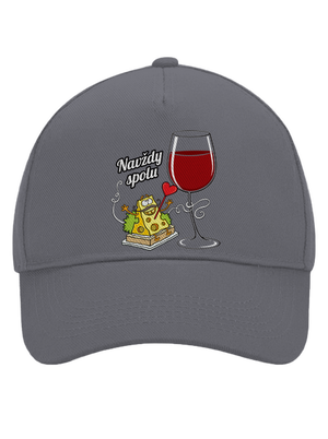 Navždy spolu šiltovka baseballka Graphite grey