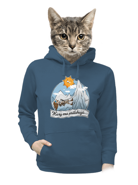 Hory ma priťahujú dámska mikina klokanka Denim