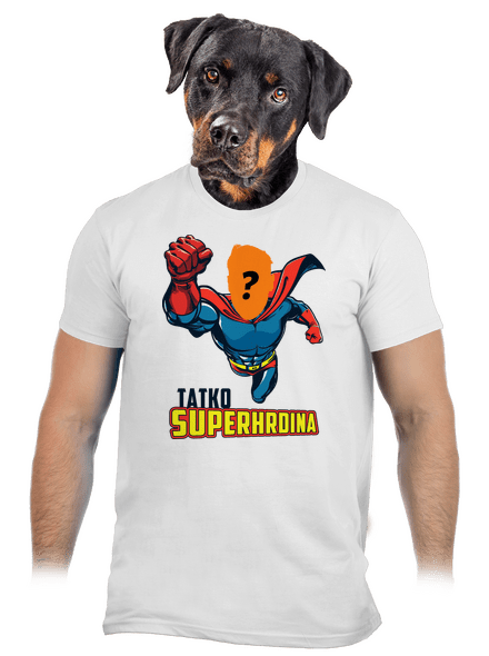 Tatko superhrdina pánske tričko White