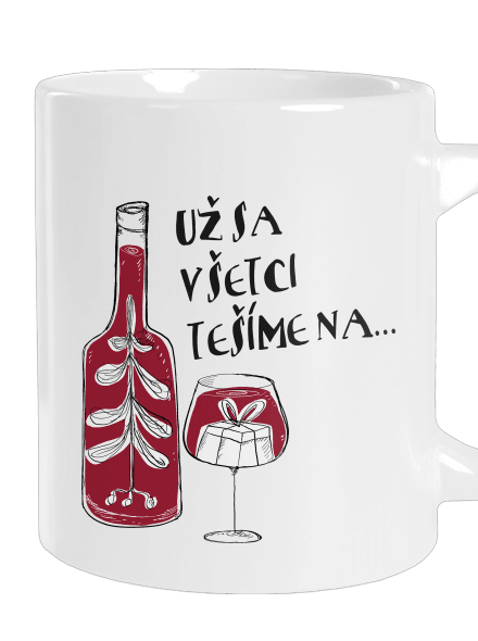 Vianoce vo víne veľký hrnček White