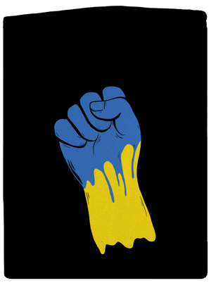 Ukrajina - Ruka dámska mikina na zips Black