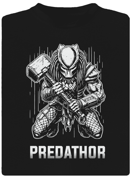PredaThor a kladivko pánske športové tričko Black