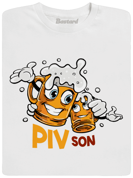 Pivson pánske dlhý rukáv White